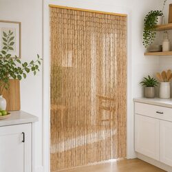 Bamboo Brown Insect Door Curtain 100x200 cm