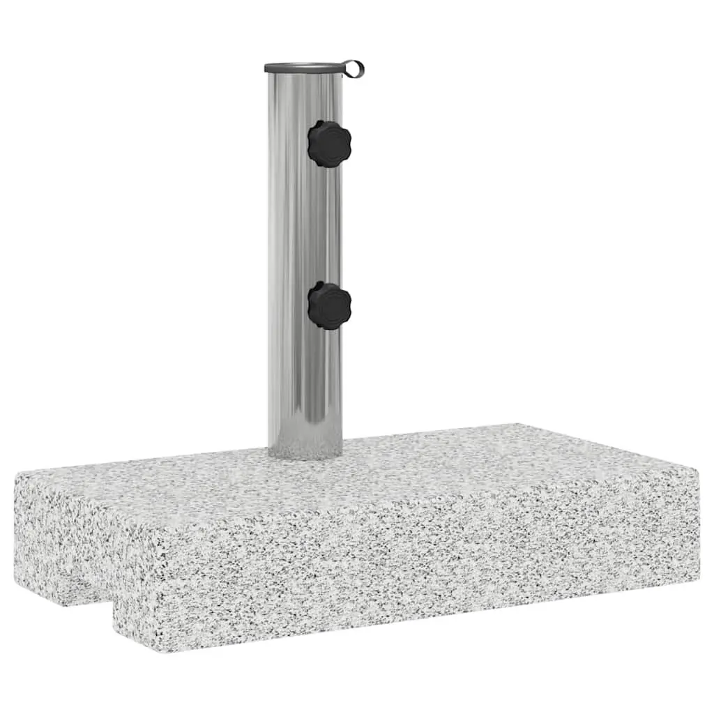 Heavy Duty Grey Rectangular Granite Parasol Base 25kg