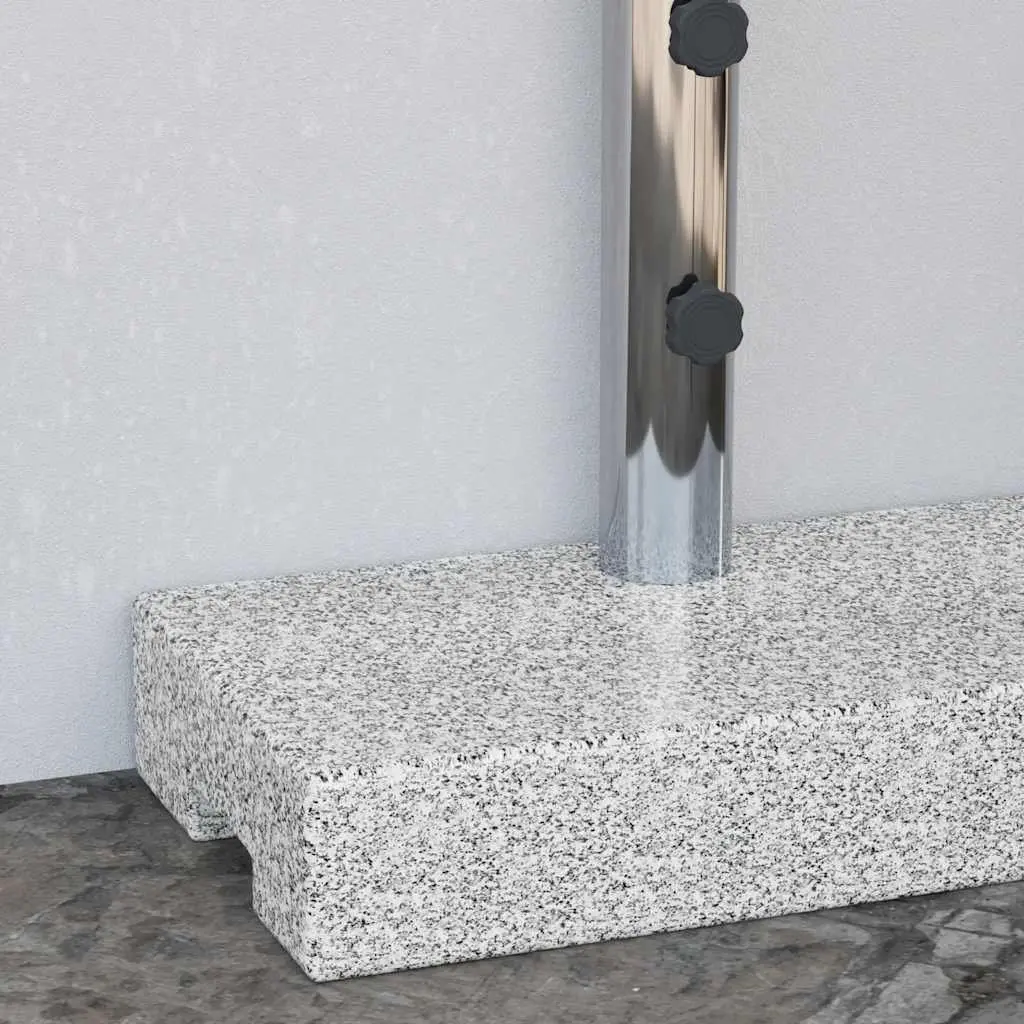 Heavy Duty Grey Rectangular Granite Parasol Base 25kg