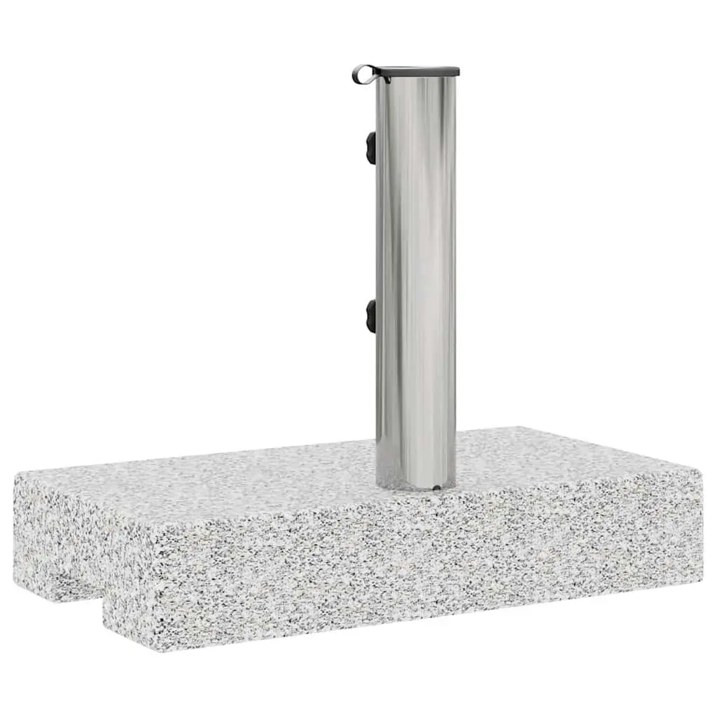 Heavy Duty Grey Rectangular Granite Parasol Base 25kg