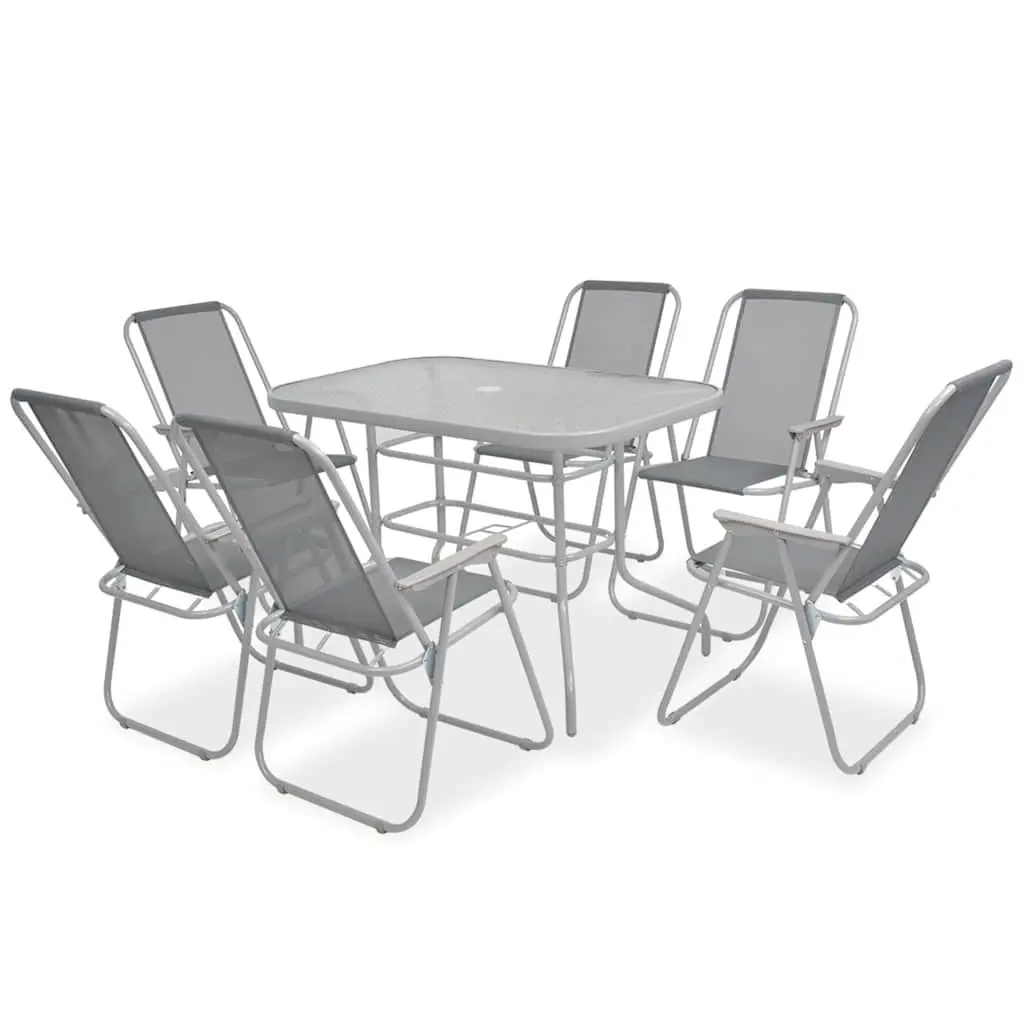 8 Piece Outdoor Dining Set with Umbrella
