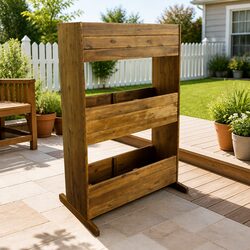 Durable 3-Tier Wooden Garden Raised Bed Planter