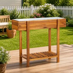 Solid Wood Raised Garden Bed for Outdoor Planting