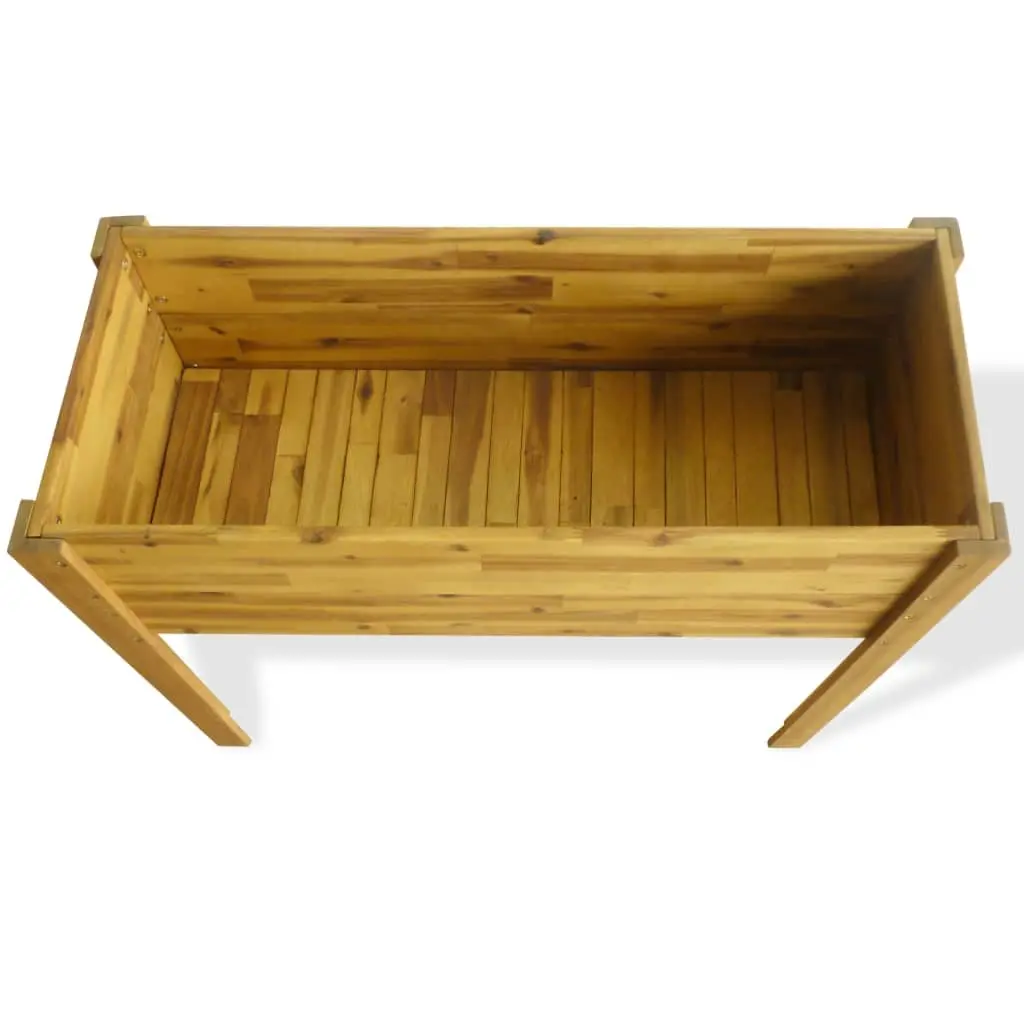 Solid Wood Raised Garden Bed for Flowers and Plants
