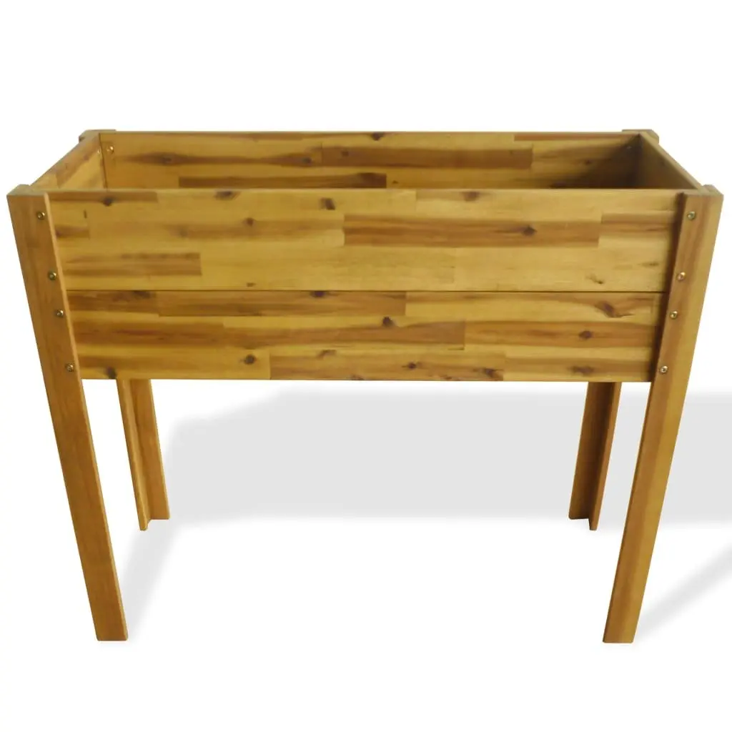 Solid Wood Raised Garden Bed for Flowers and Plants