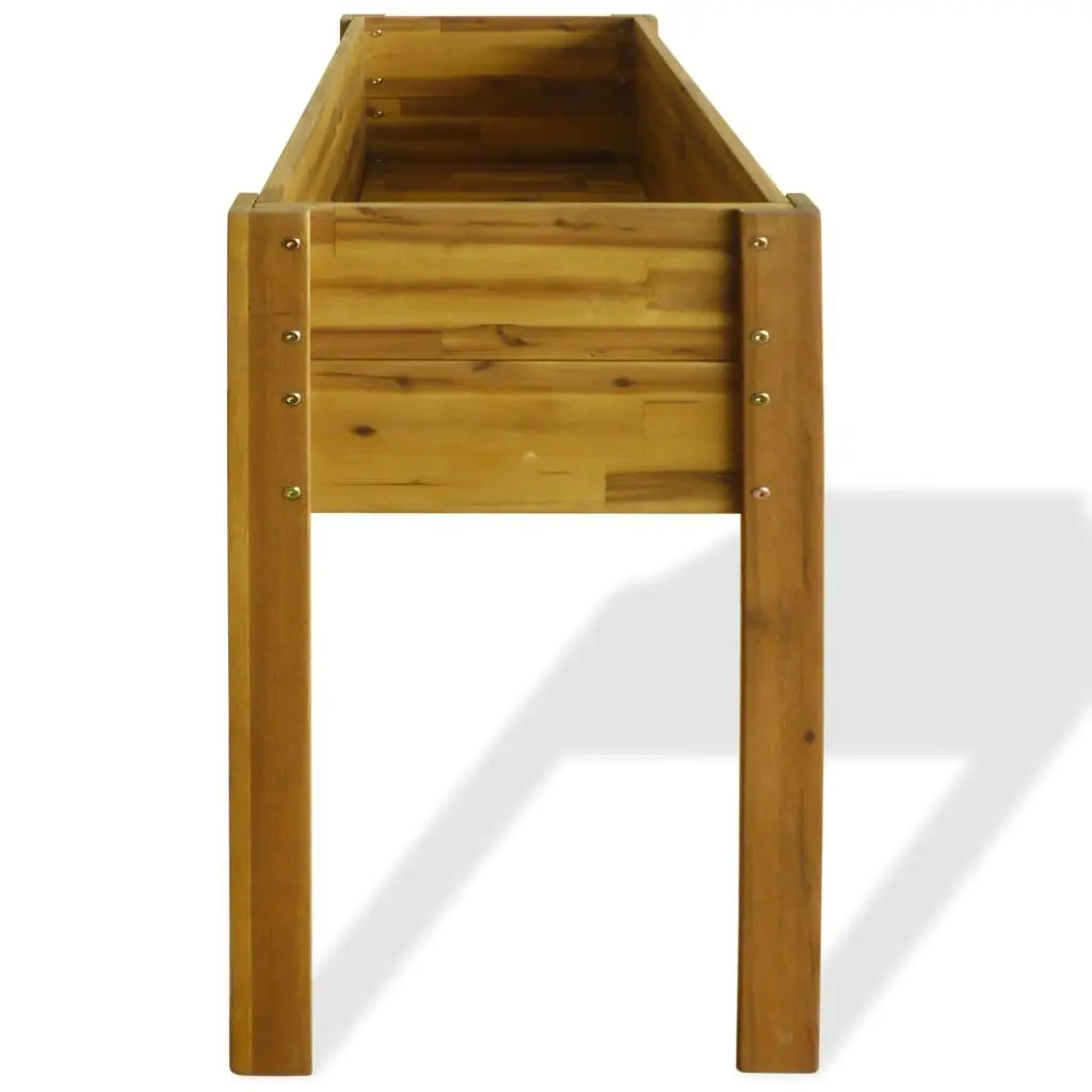 Solid Wood Raised Garden Bed for Flowers and Plants