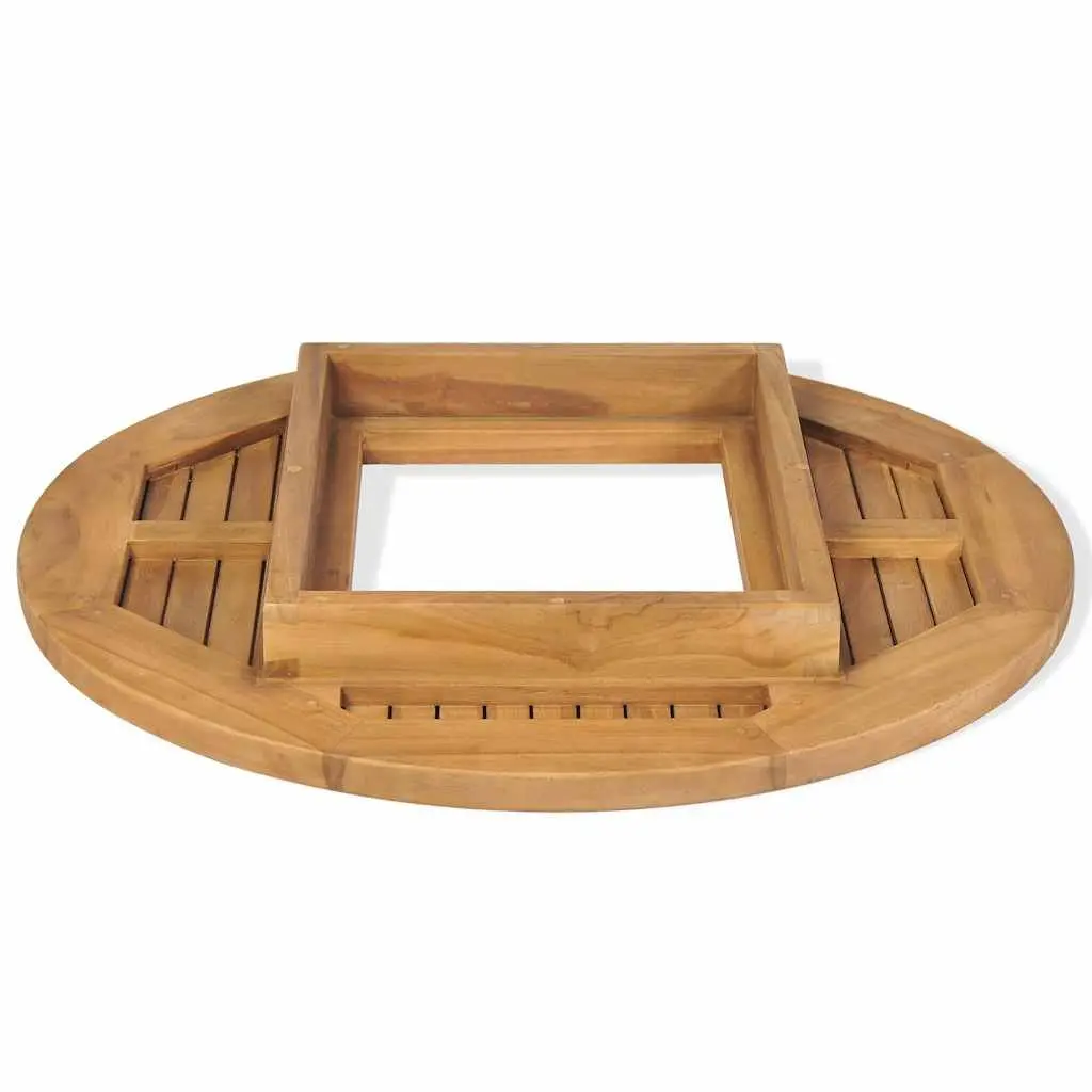 Brown Portable Party Table for Beer Crates 70cm