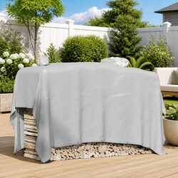 Heavy-Duty Waterproof Canvas Tarp 3x3m Grey