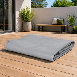 Heavy-Duty Grey Tarpaulin 3x6 m Waterproof Cover