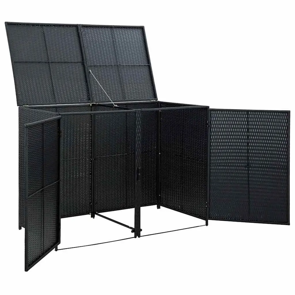 Double Wheelie Bin Shed for Garden Storage