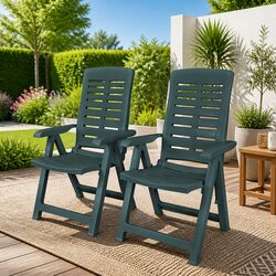 Lightweight Portable Folding Garden Chairs 2 pcs