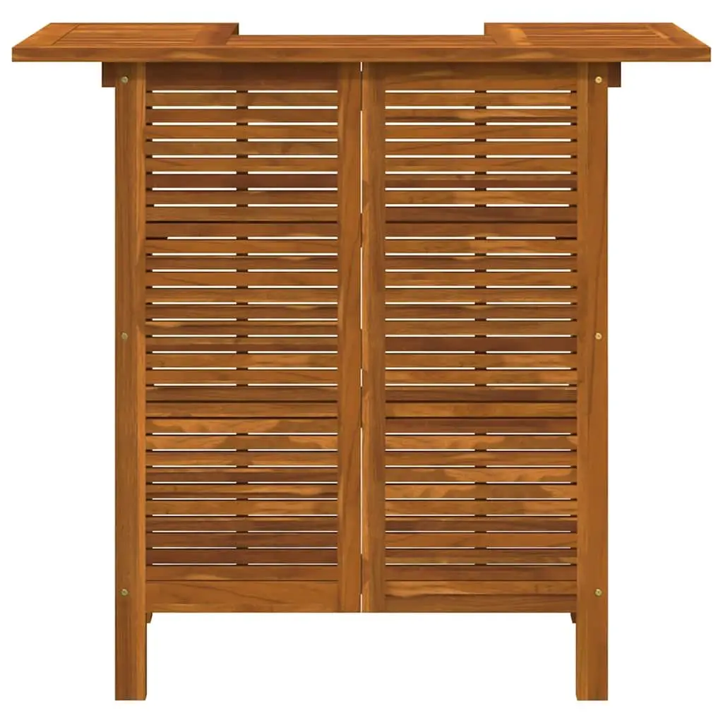 Solid Acacia Wood High Bar Table for Indoor and Outdoor