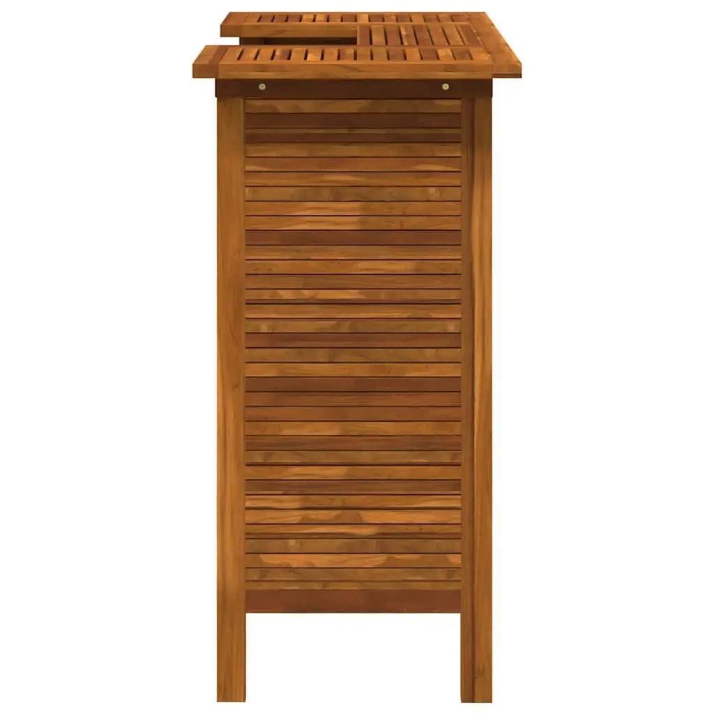 Solid Acacia Wood High Bar Table for Indoor and Outdoor