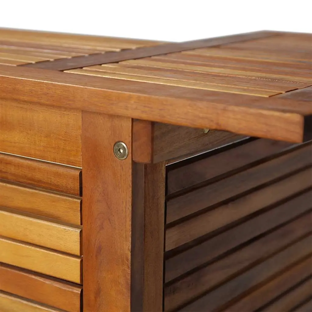 Solid Acacia Wood High Bar Table for Indoor and Outdoor