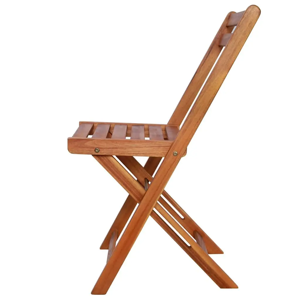 Folding Bistro Chairs Set of 2 for Outdoor Use