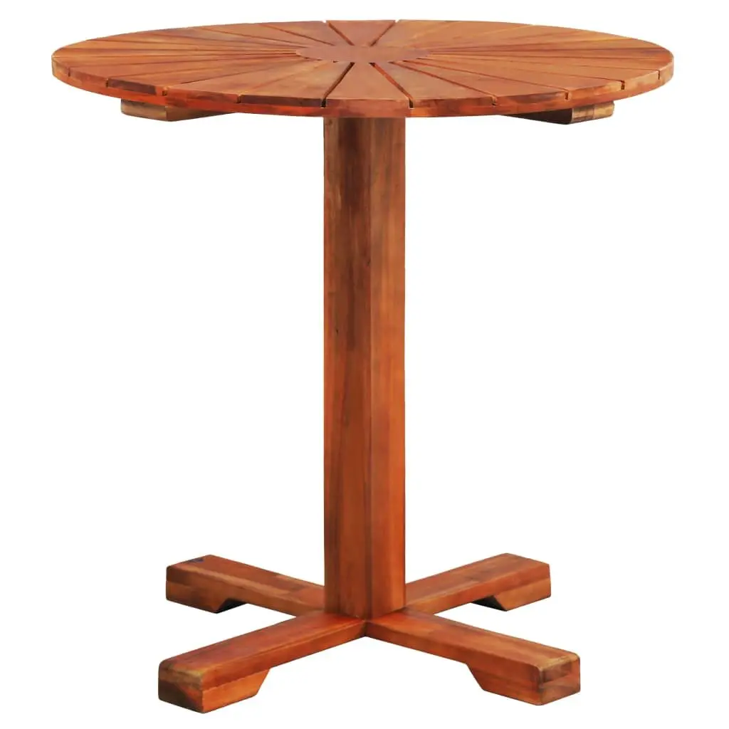 Brown Solid Wood Bistro Table 70x70cm