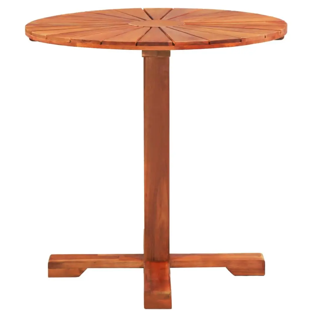 Brown Solid Wood Bistro Table 70x70cm