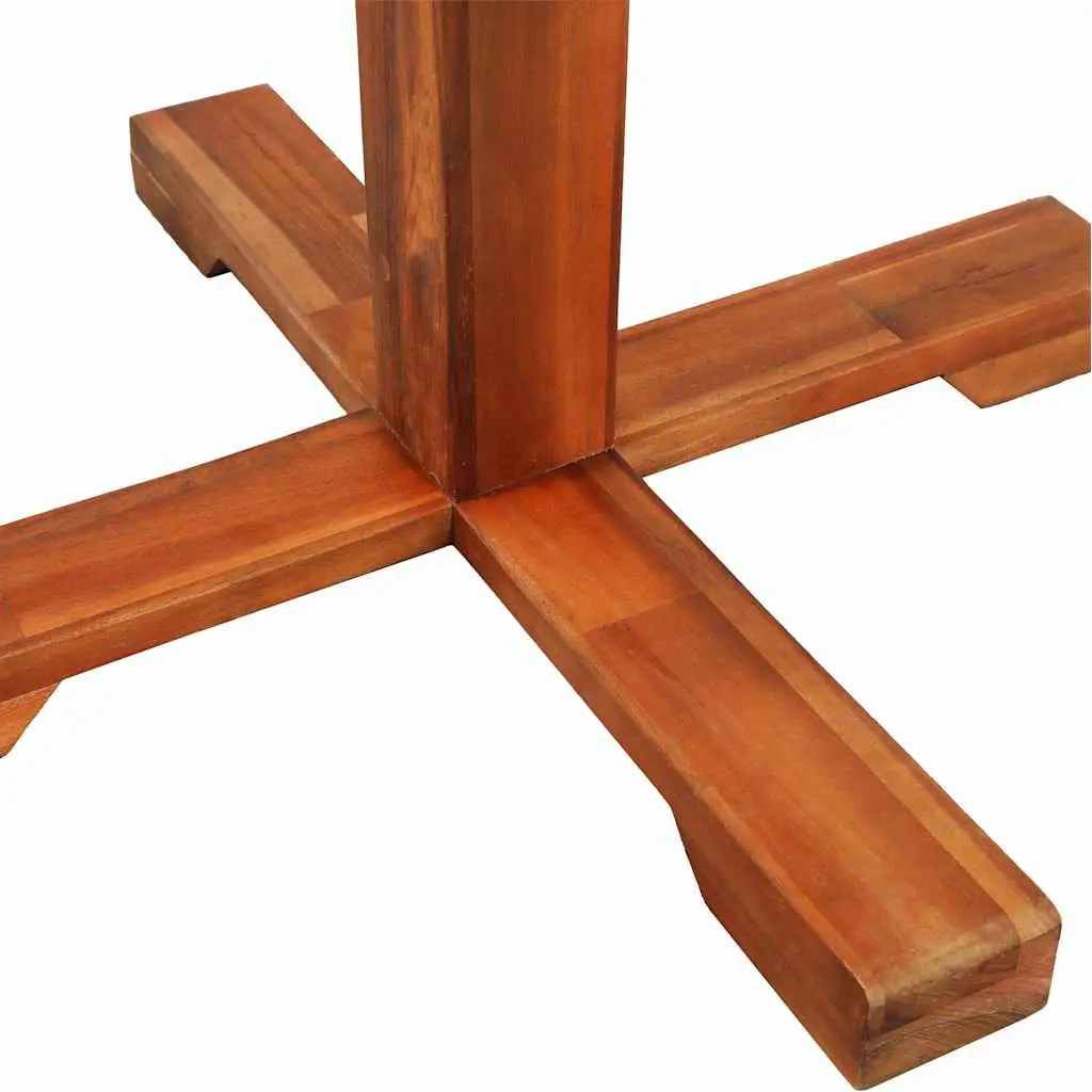 Brown Solid Wood Bistro Table 70x70cm