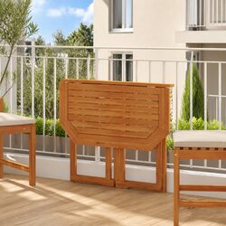 High-Quality Solid Acacia Wood Bistro Table for Outdoors
