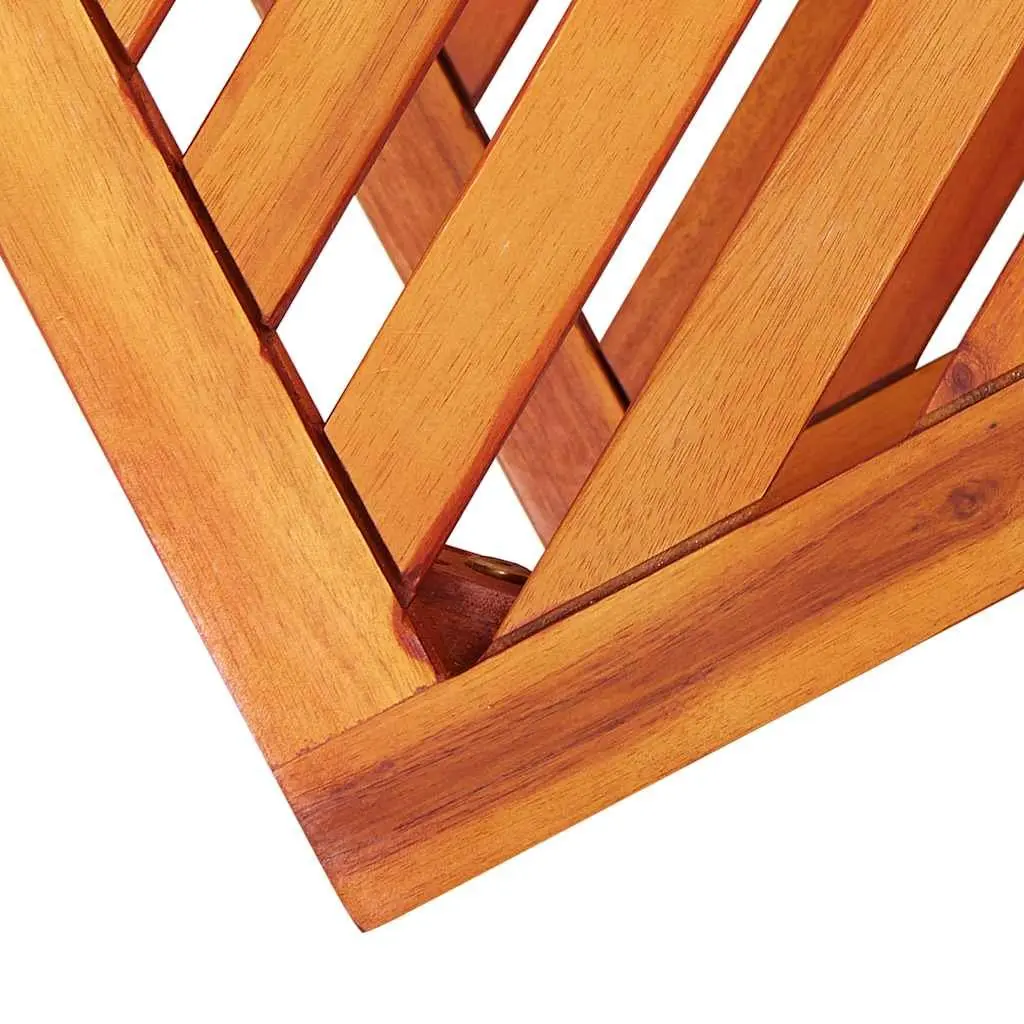 Solid Wood End Table with Shelf Storage