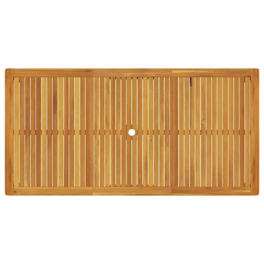 Solid Wood Outdoor Dining Table for Garden