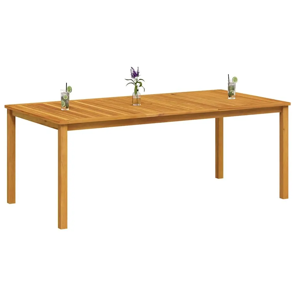 Solid Wood Outdoor Dining Table for Garden