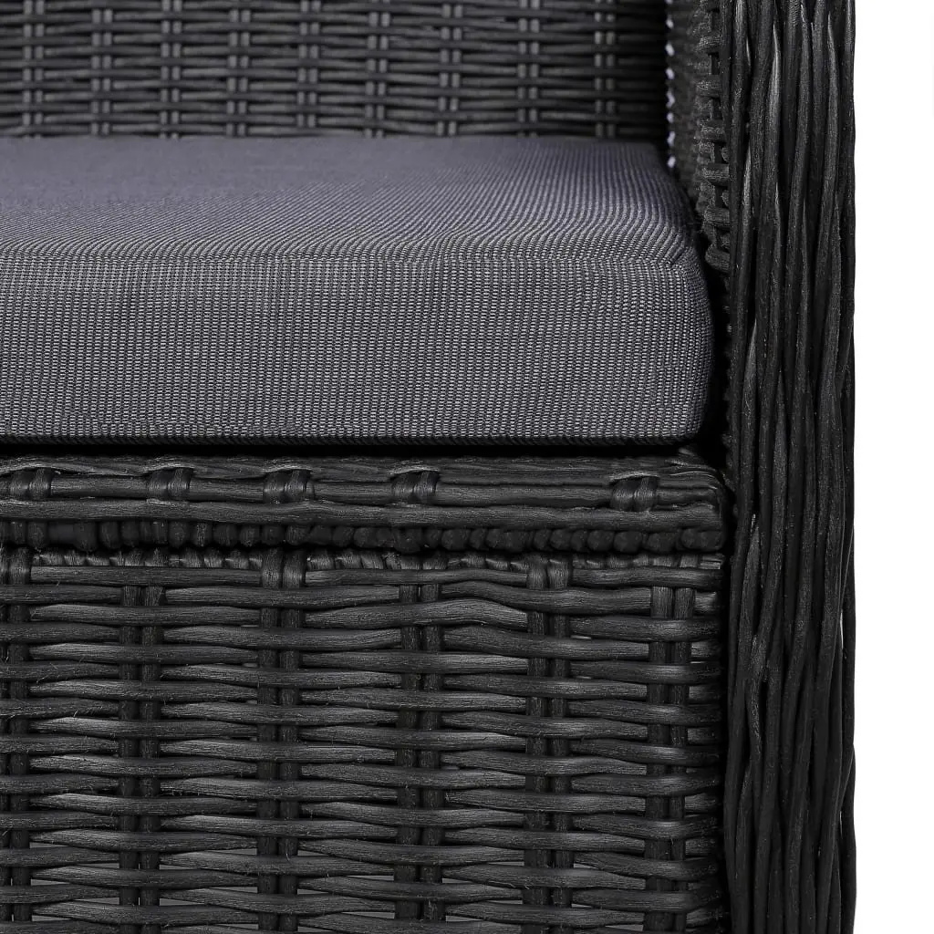 Outdoor Armchairs with Cushions 2 Piece Set