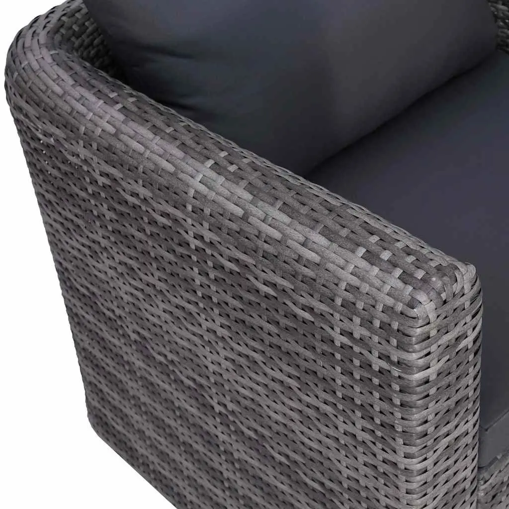 6 Piece PE Rattan Garden Sofa Set