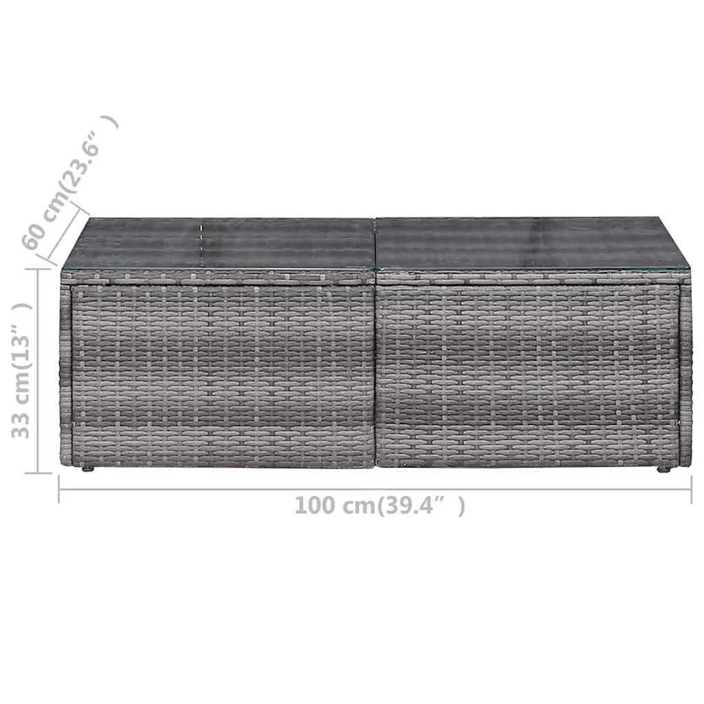 6 Piece PE Rattan Garden Sofa Set