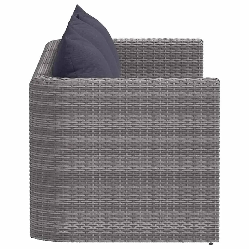 3-Piece Outdoor Garden Sofa Set in Grey
