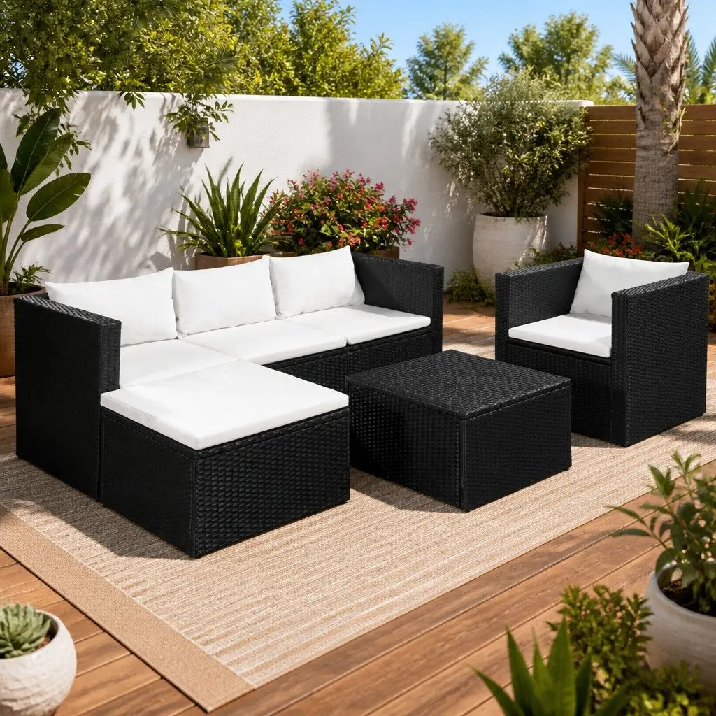 4 Piece Outdoor Lounge Set with Coffee Table