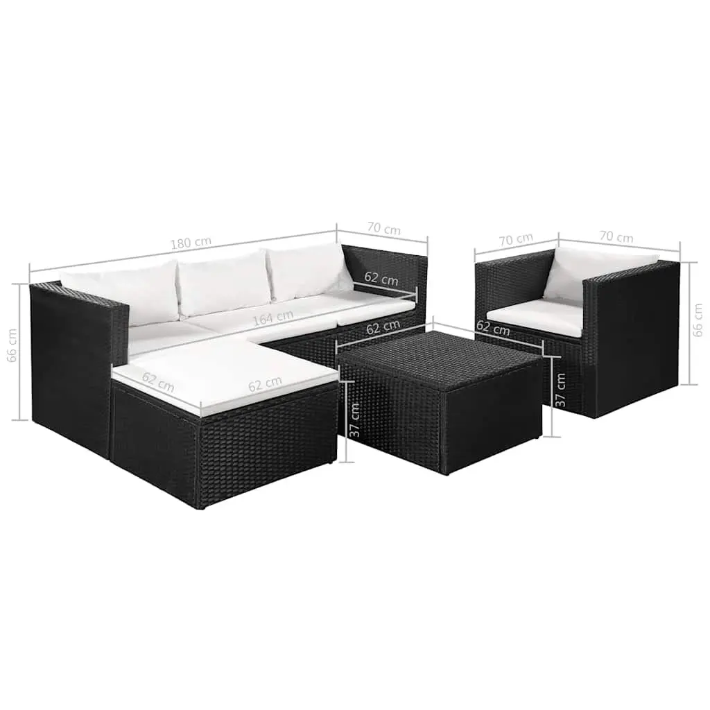 4 Piece Outdoor Lounge Set with Coffee Table