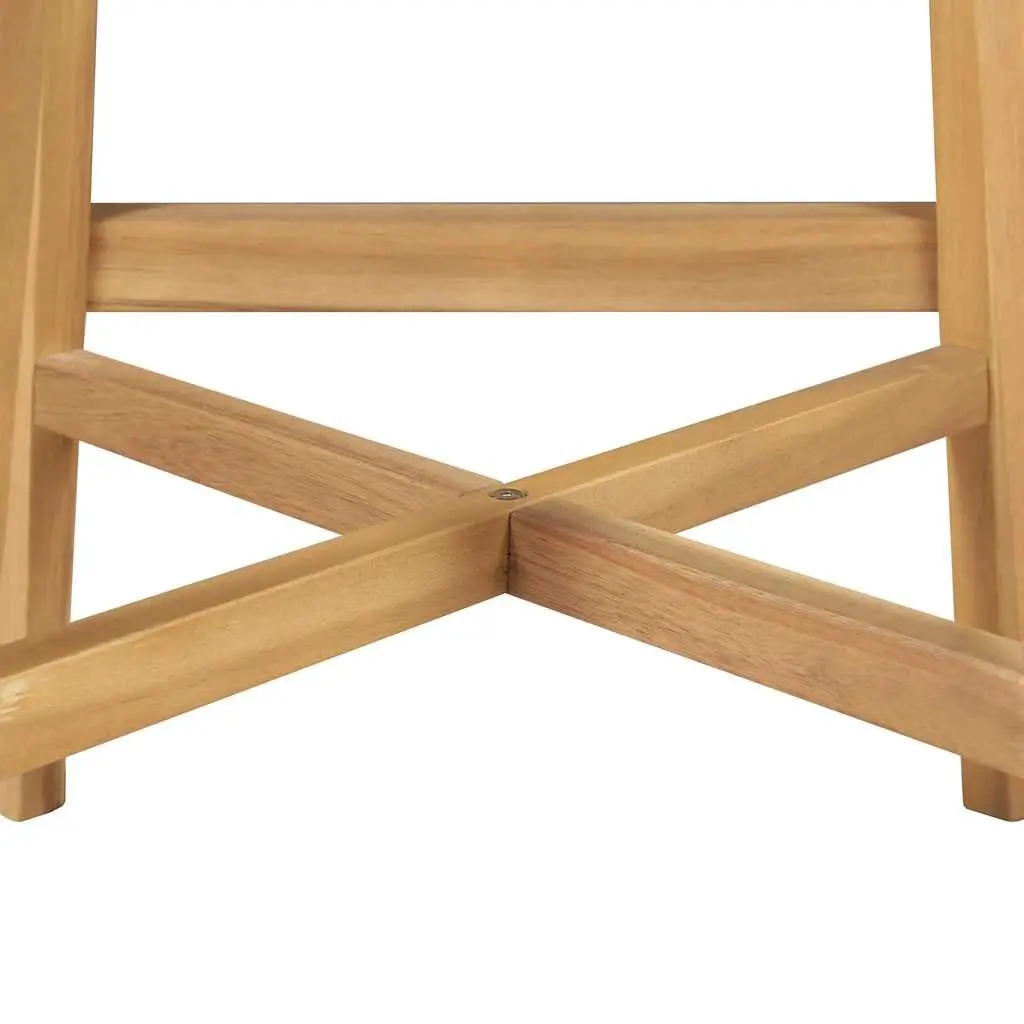 Outdoor Bar Stools PE Rattan Solid Acacia Wood 2 Piece Brown