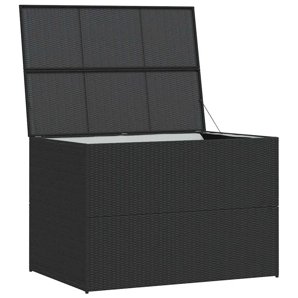 Black Outdoor Storage Box for Cushions & More