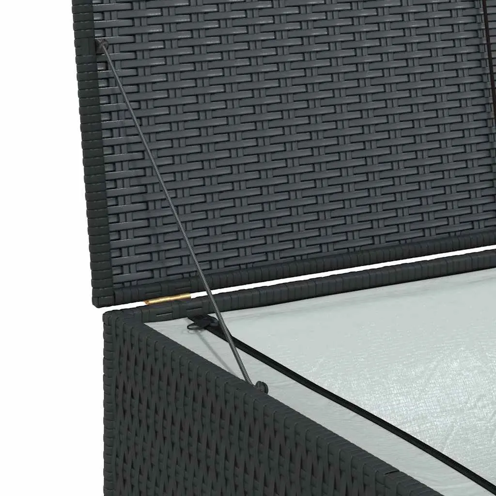 Black Outdoor Storage Box for Cushions & More
