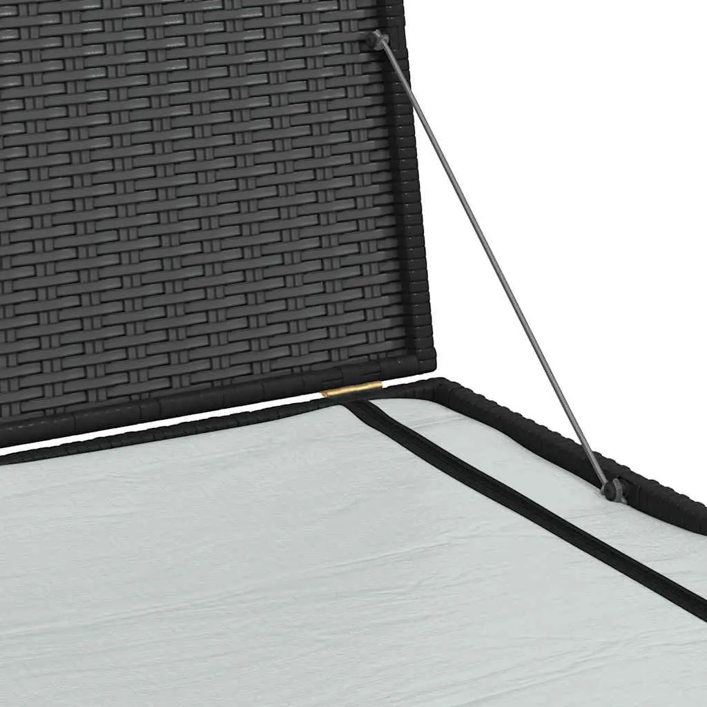 Black Outdoor Storage Box for Cushions & More