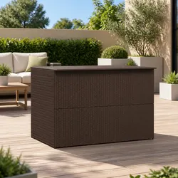 Weather-Resistant Outdoor Storage Box for Garden Furniture