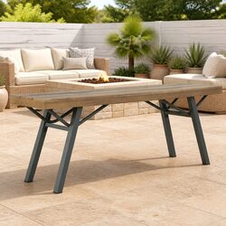 Sturdy Brown Wooden Outdoor Garden Bench 120cm