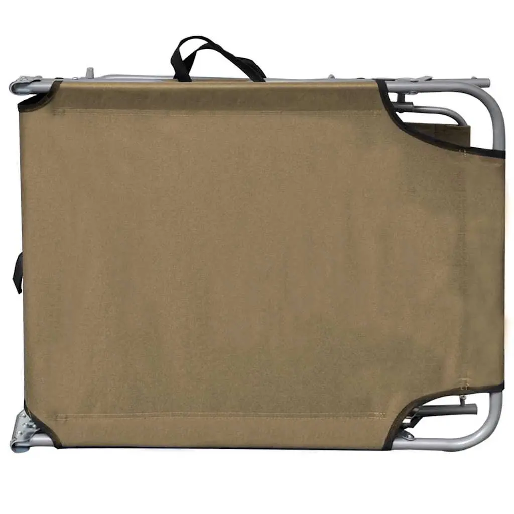 Sun Lounger Folding Chair with Adjustable Canopy