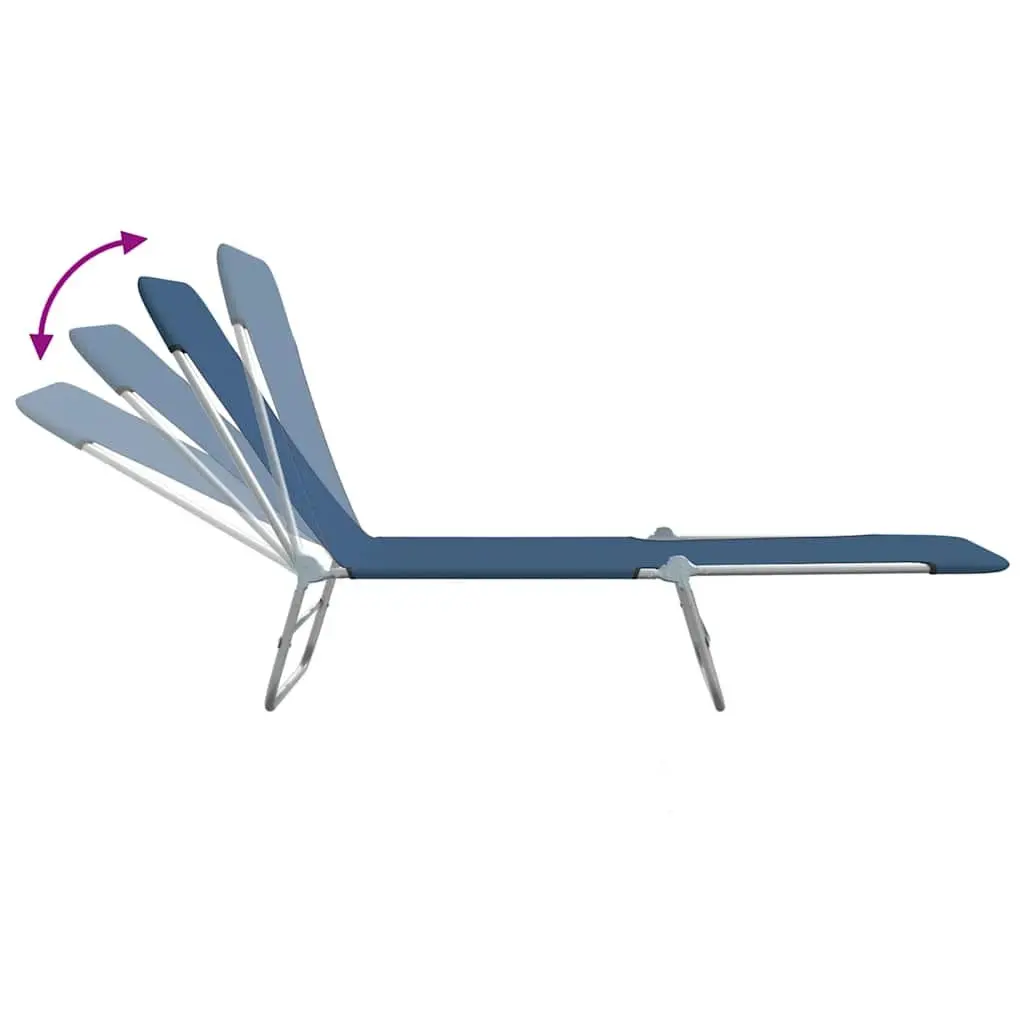Adjustable Sun Loungers 2 pcs for Outdoor Use