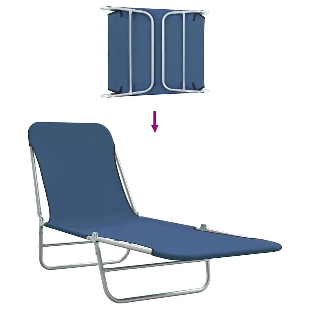 Adjustable Sun Loungers 2 pcs for Outdoor Use