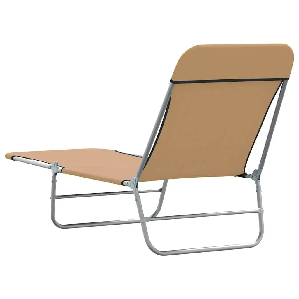 Adjustable Sun Lounger Set for Garden or Beach, 2 Pieces
