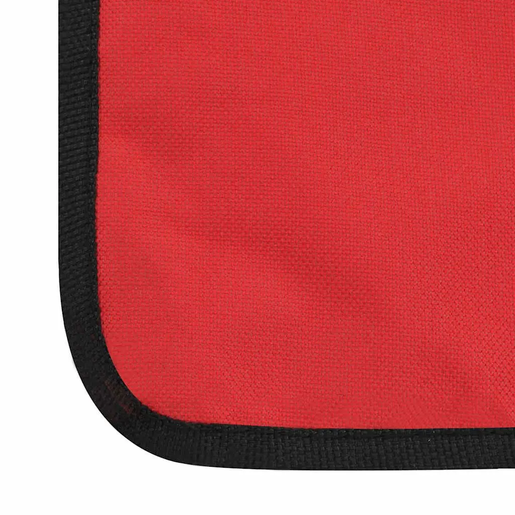 Folding Beach Chair Set 2 pcs Steel Frame Fabric Backrest Sun Lounger Portable