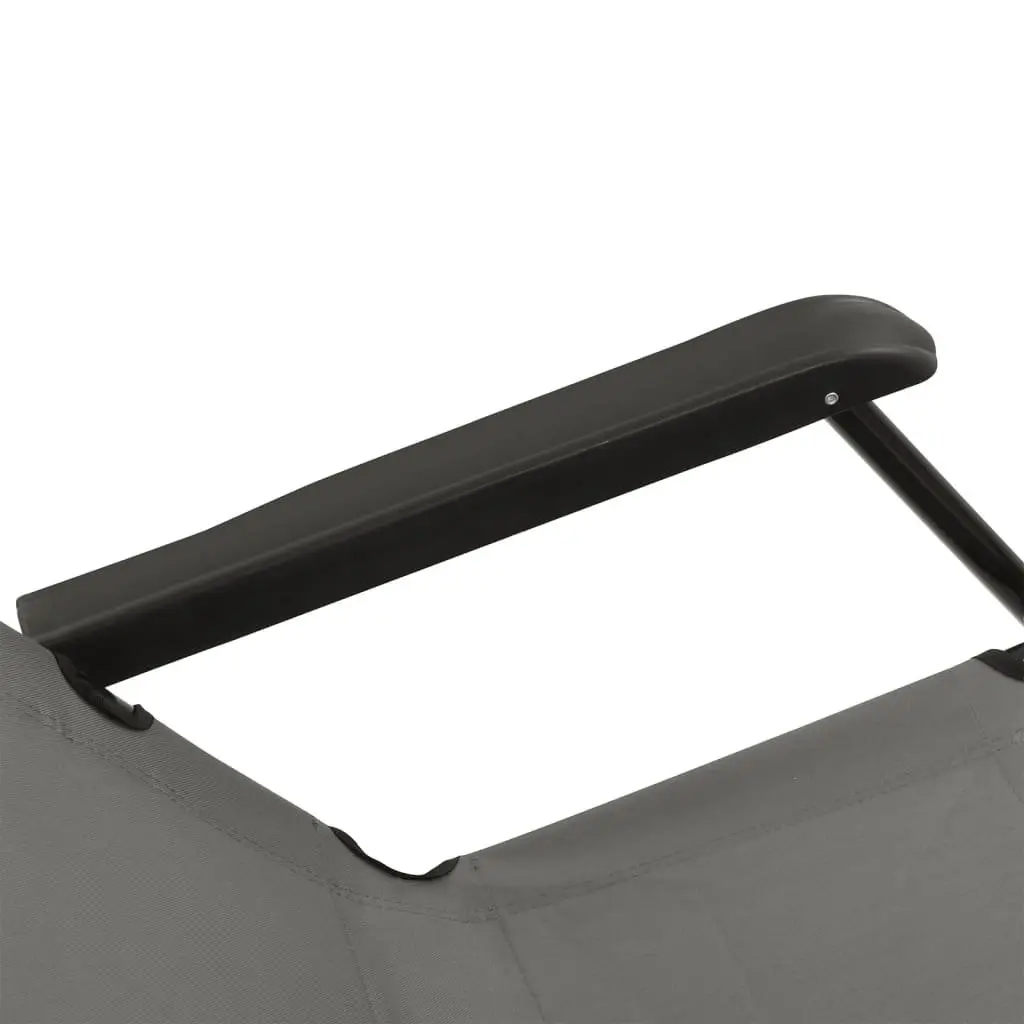 Adjustable Reclining Garden Sun Loungers in Grey