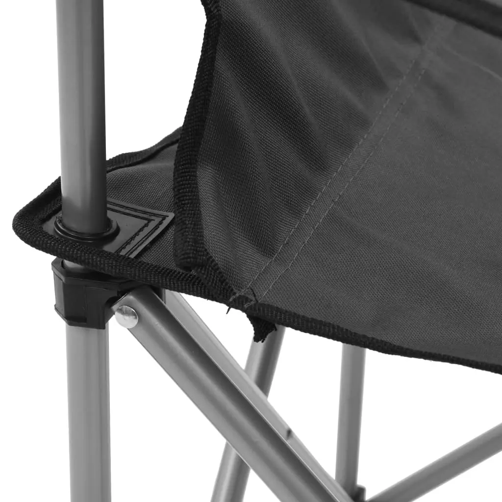 3-Piece Grey Camping Table and Chair Set