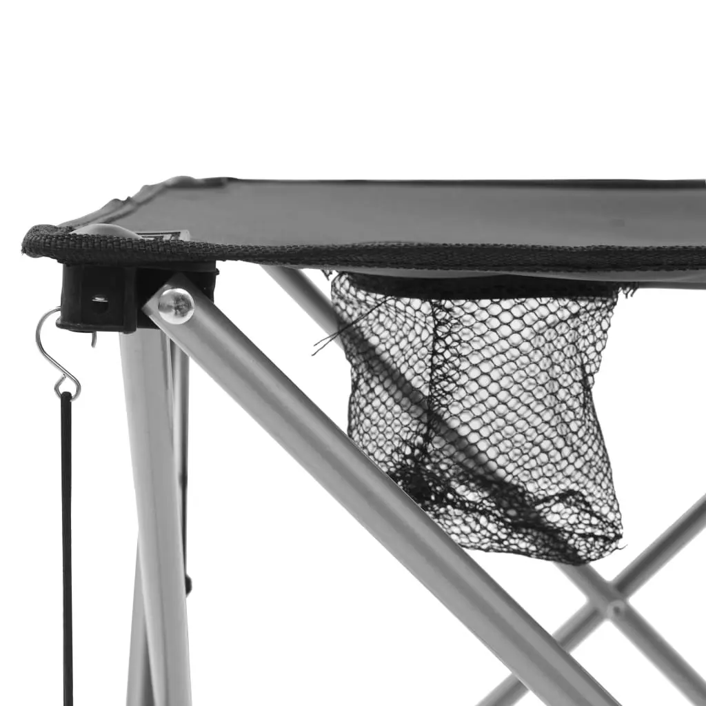 3-Piece Grey Camping Table and Chair Set