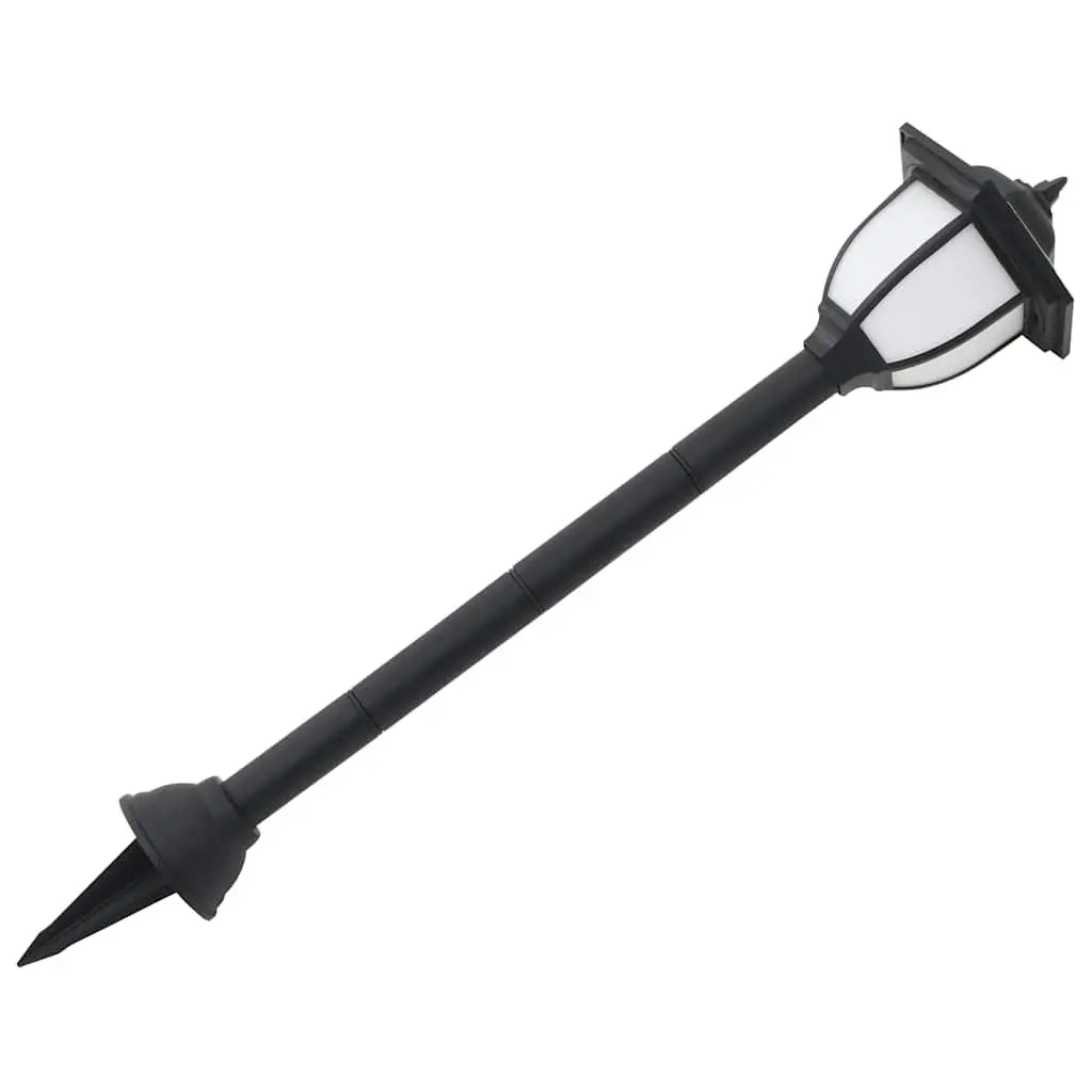 Outdoor Solar LED Lamps Black 3 Pack