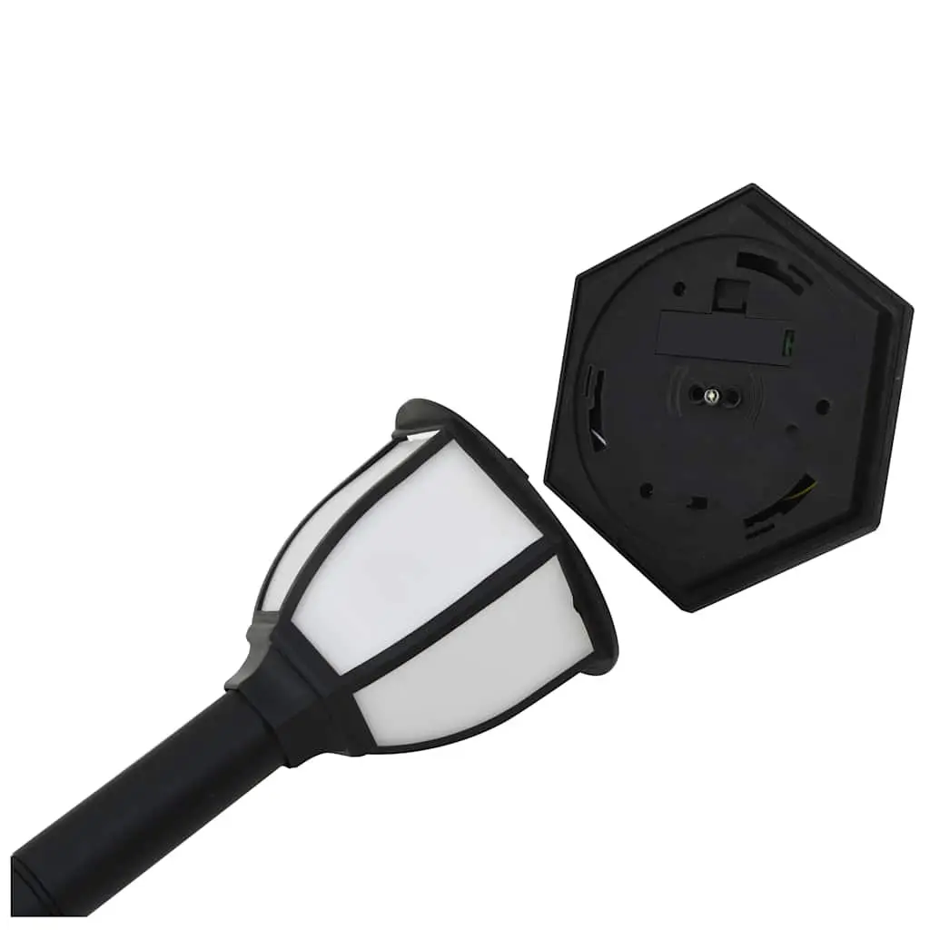 Outdoor Solar LED Lamps Black 3 Pack