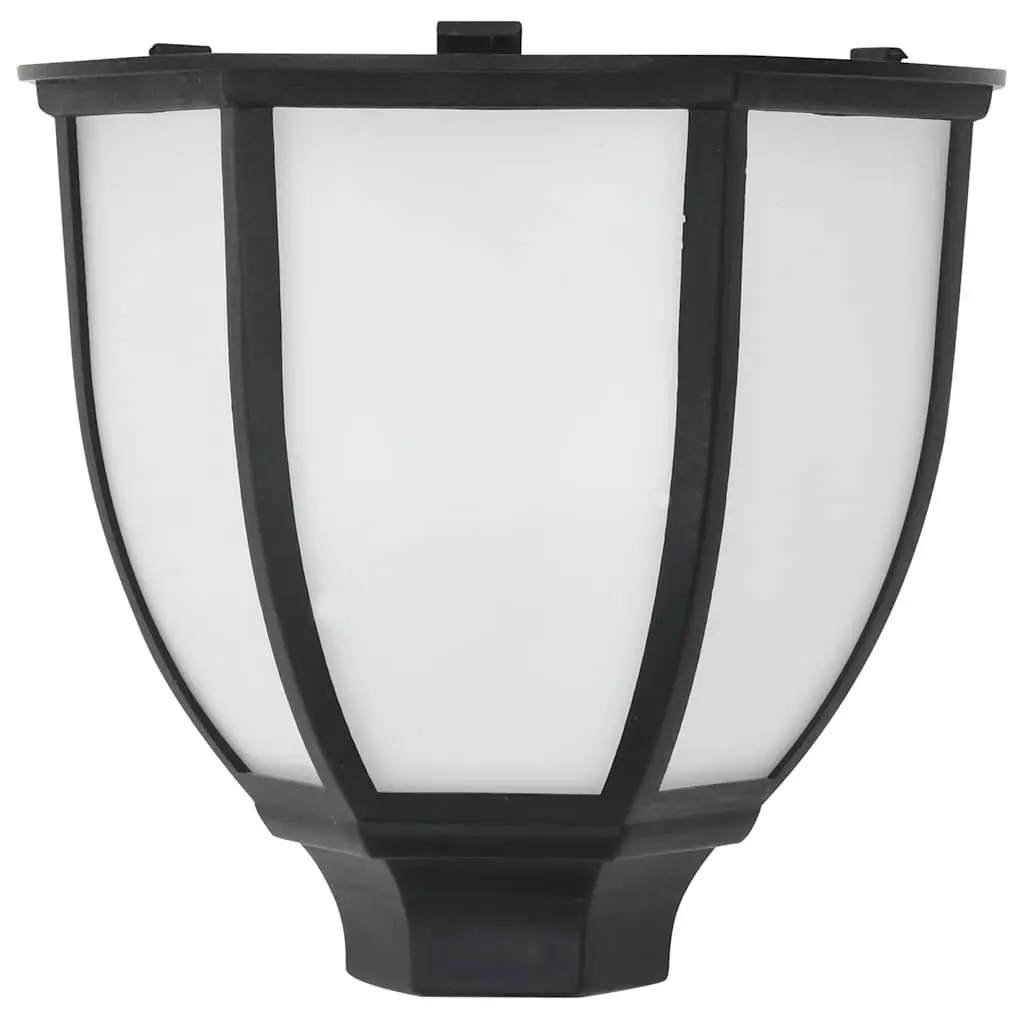 Outdoor Solar LED Lamps Black 3 Pack