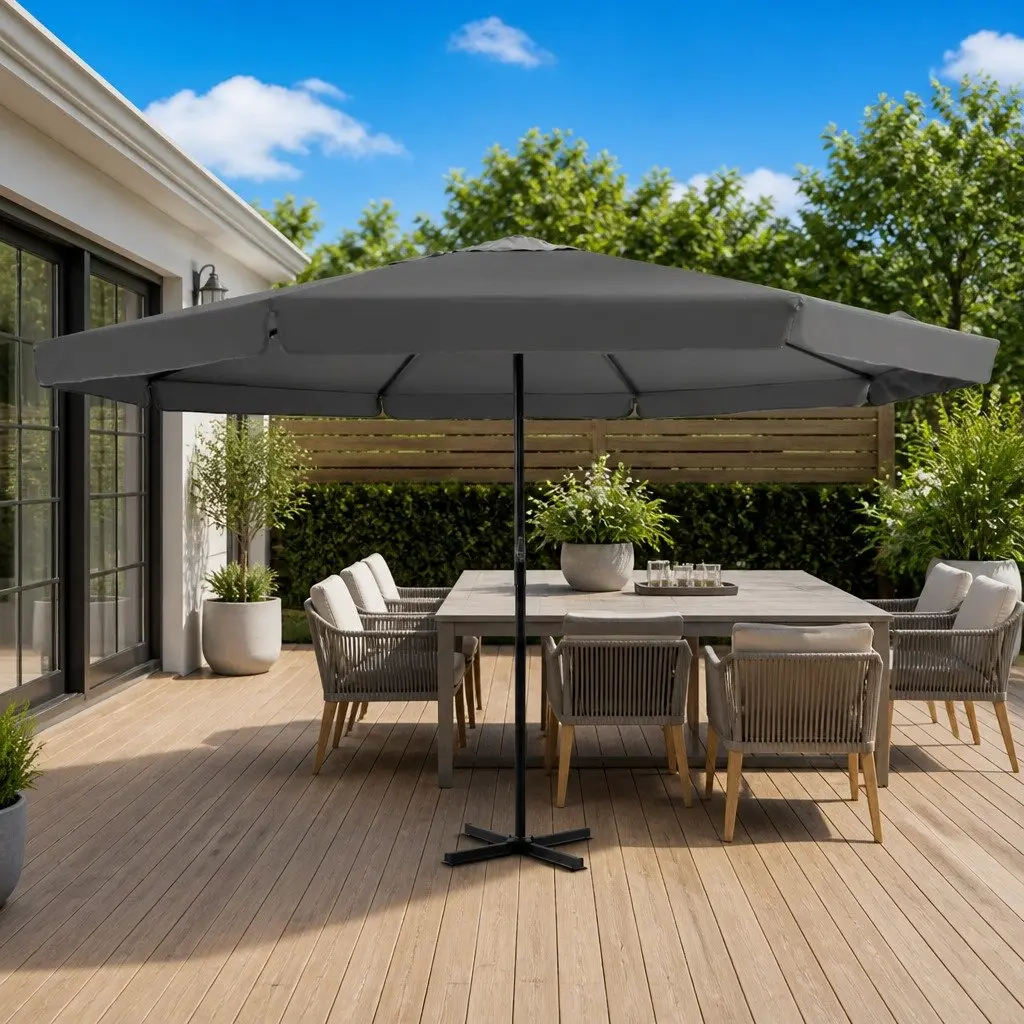 Outdoor Parasol 500cm Anthracite Sunshade